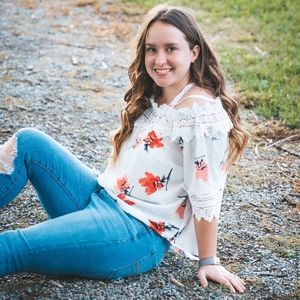 Flowy floral shirt